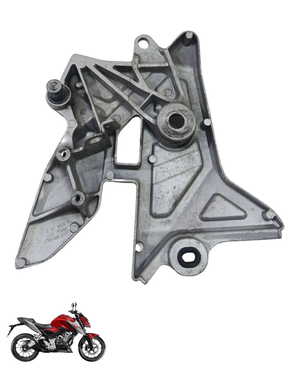 Suporte Pedaleira Bacalhau Cb Twister 300 2025 Direita 9090 4