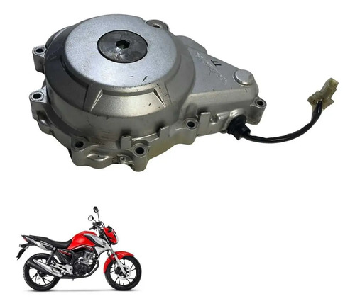 Tampa Estator Honda Cg 160 Fan Titan Cargo Start -3266 Prata 3