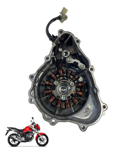 Tampa Estator Honda Cg 160 Fan Titan Cargo Start -3266 Prata 5