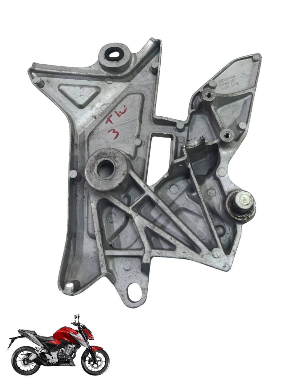 Suporte Pedaleira Bacalhau Cb Twister 300 2025 Direita 9091 2