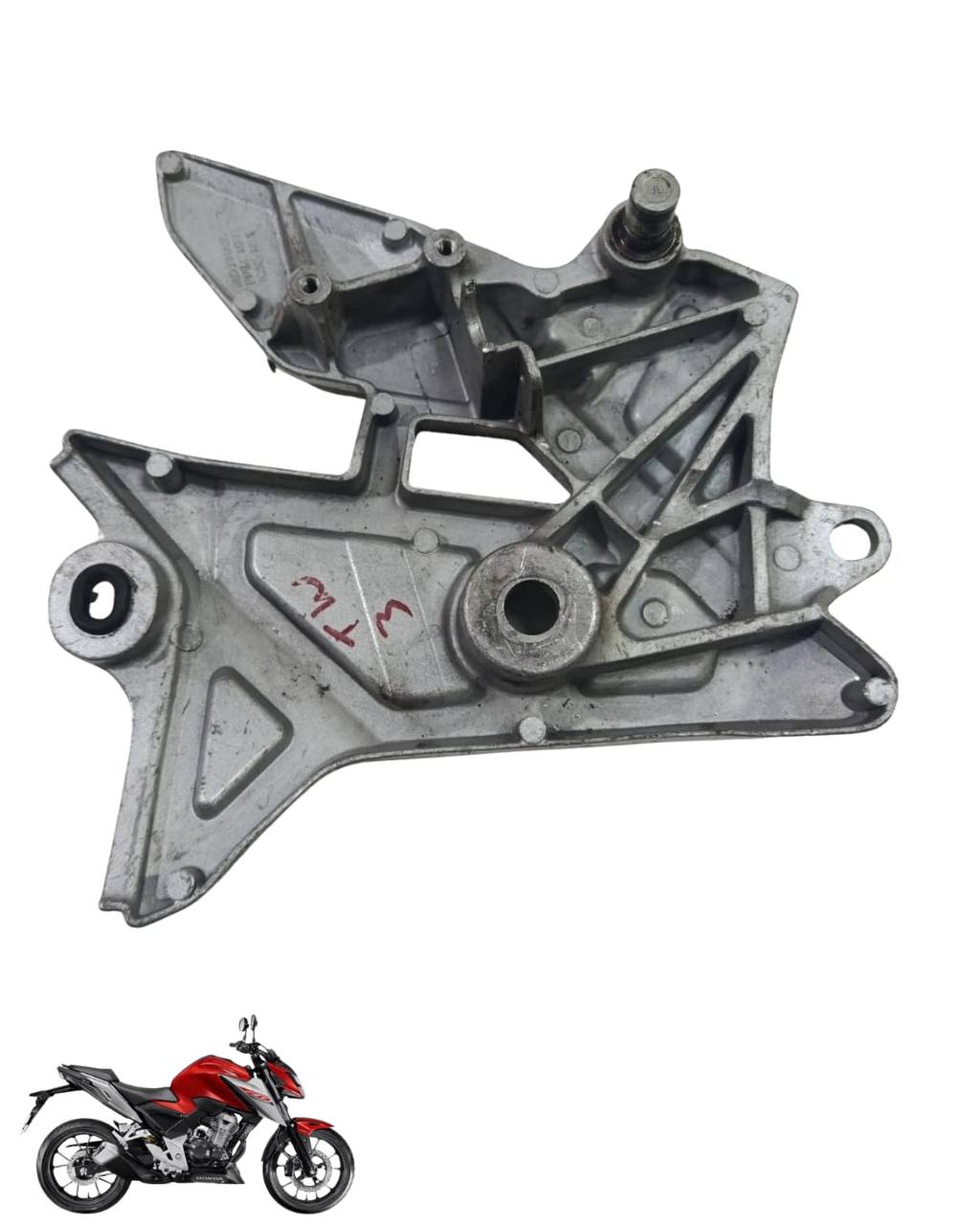 Suporte Pedaleira Bacalhau Cb Twister 300 2025 Direita 9091 3