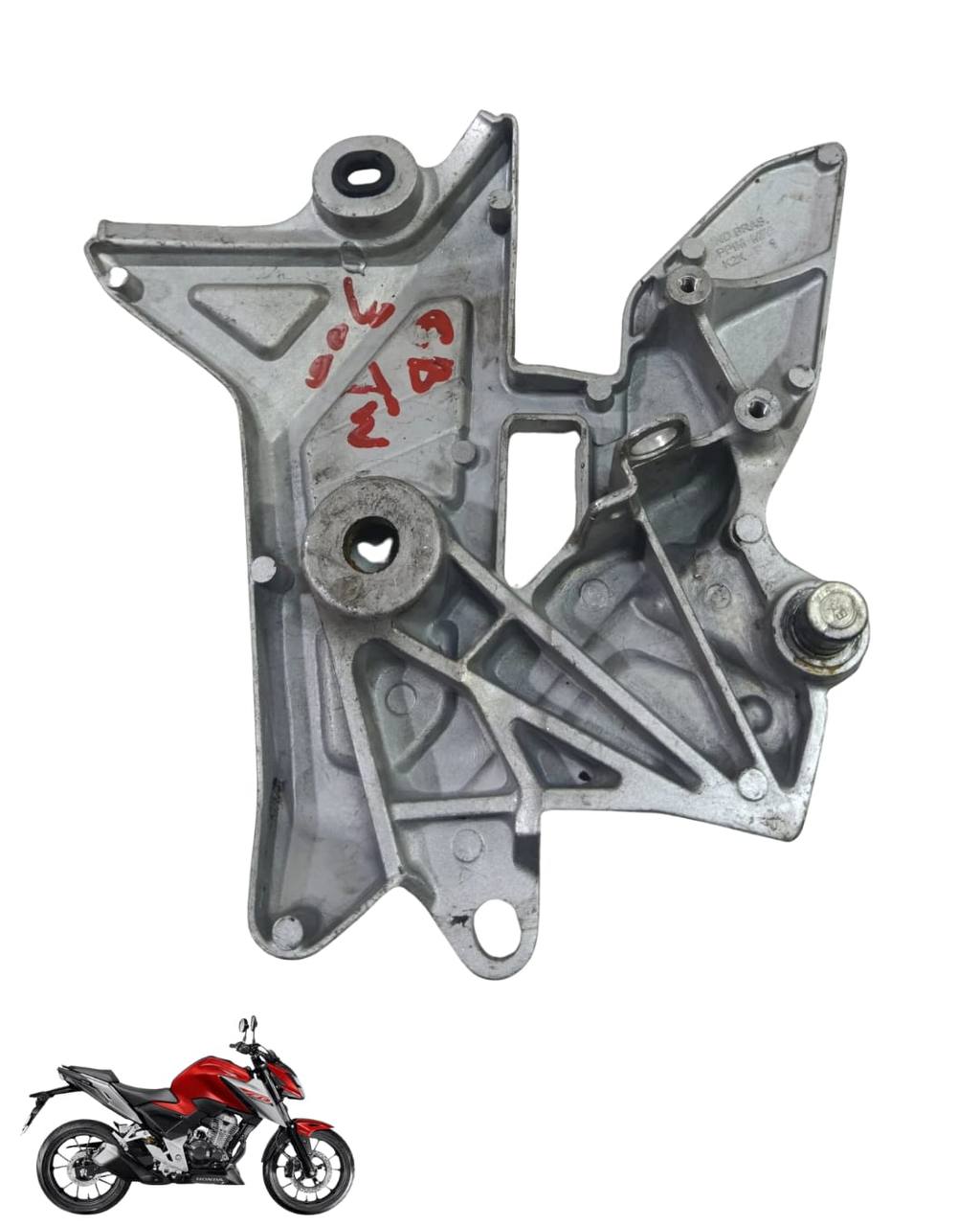 Suporte Pedaleira Bacalhau Cb Twister 300 2025 Direita 9092