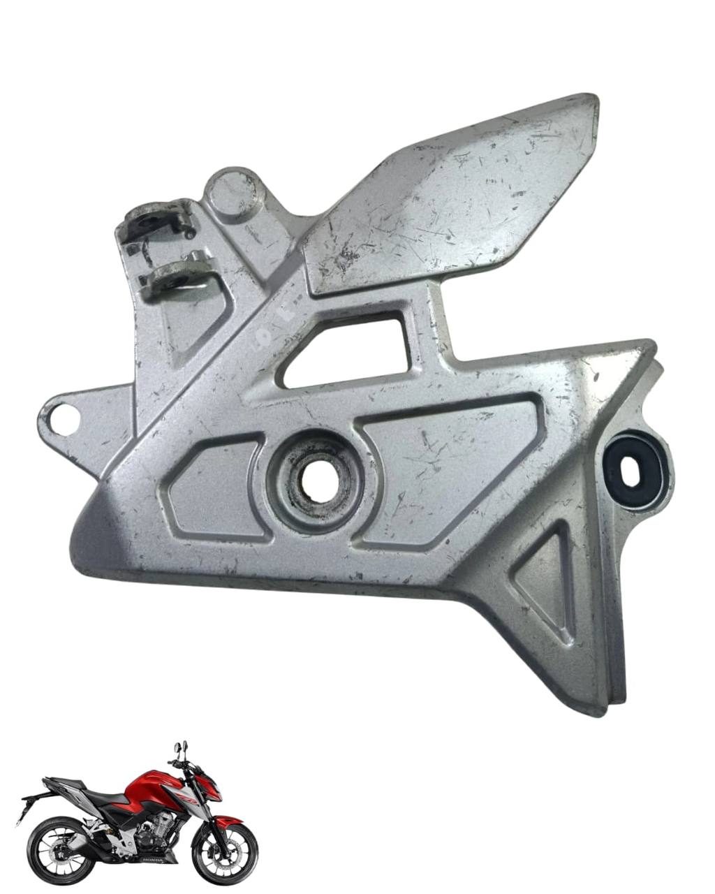 Suporte Pedaleira Bacalhau Cb Twister 300 2025 Direita 9092 4