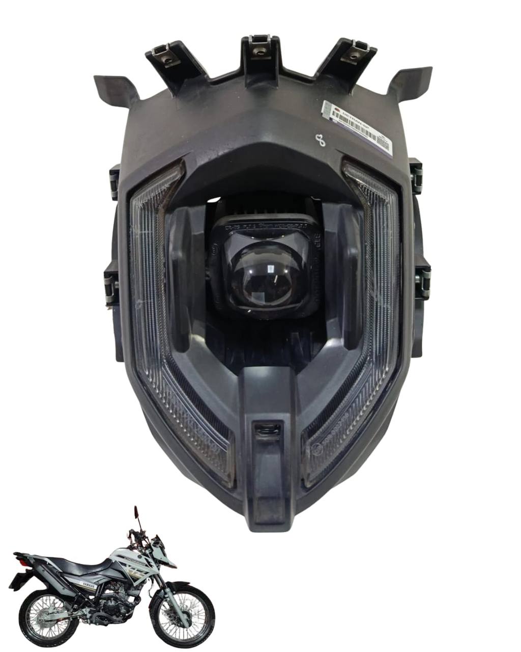 Farol Globo Óptico Yamaha Crosser 150 2022 Com Detalhe 4