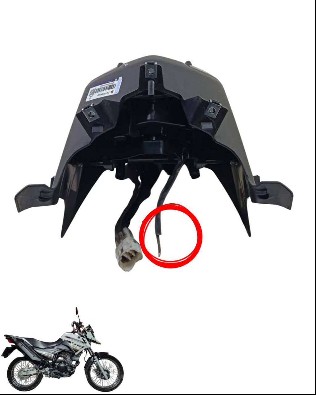 Farol Globo Óptico Yamaha Crosser 150 2022 Com Detalhe 2