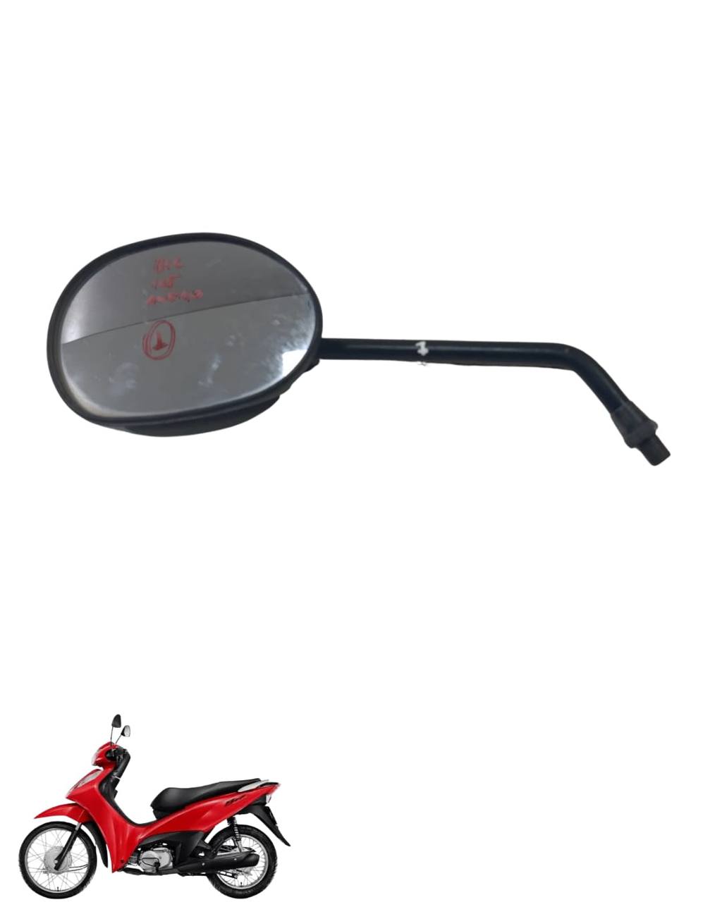 Espelho Retrovisor Esquerdo Biz 125 2012 9441 4