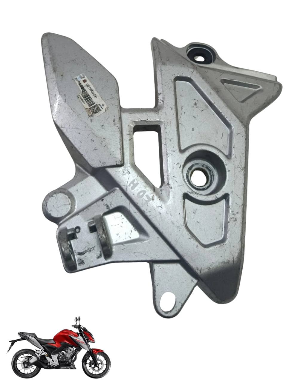 Suporte Pedaleira Bacalhau Cb Twister 300 2025 Direita 9095