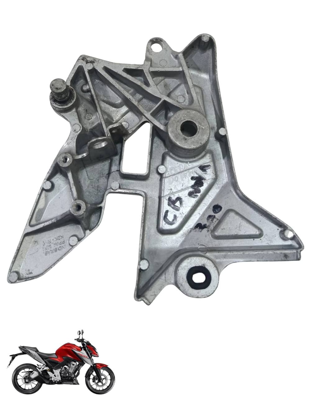 Suporte Pedaleira Bacalhau Cb Twister 300 2025 Direita 9096 2