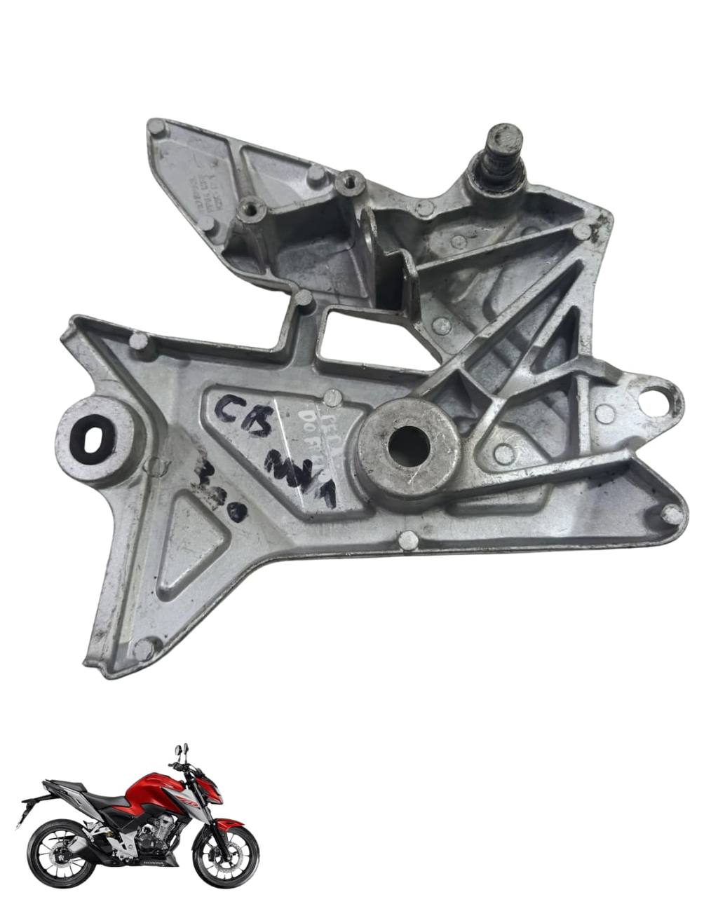 Suporte Pedaleira Bacalhau Cb Twister 300 2025 Direita 9096 3
