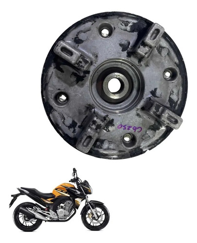 Flange Coroa Contra Choque Honda Cb250 Original -1229 Preto  3
