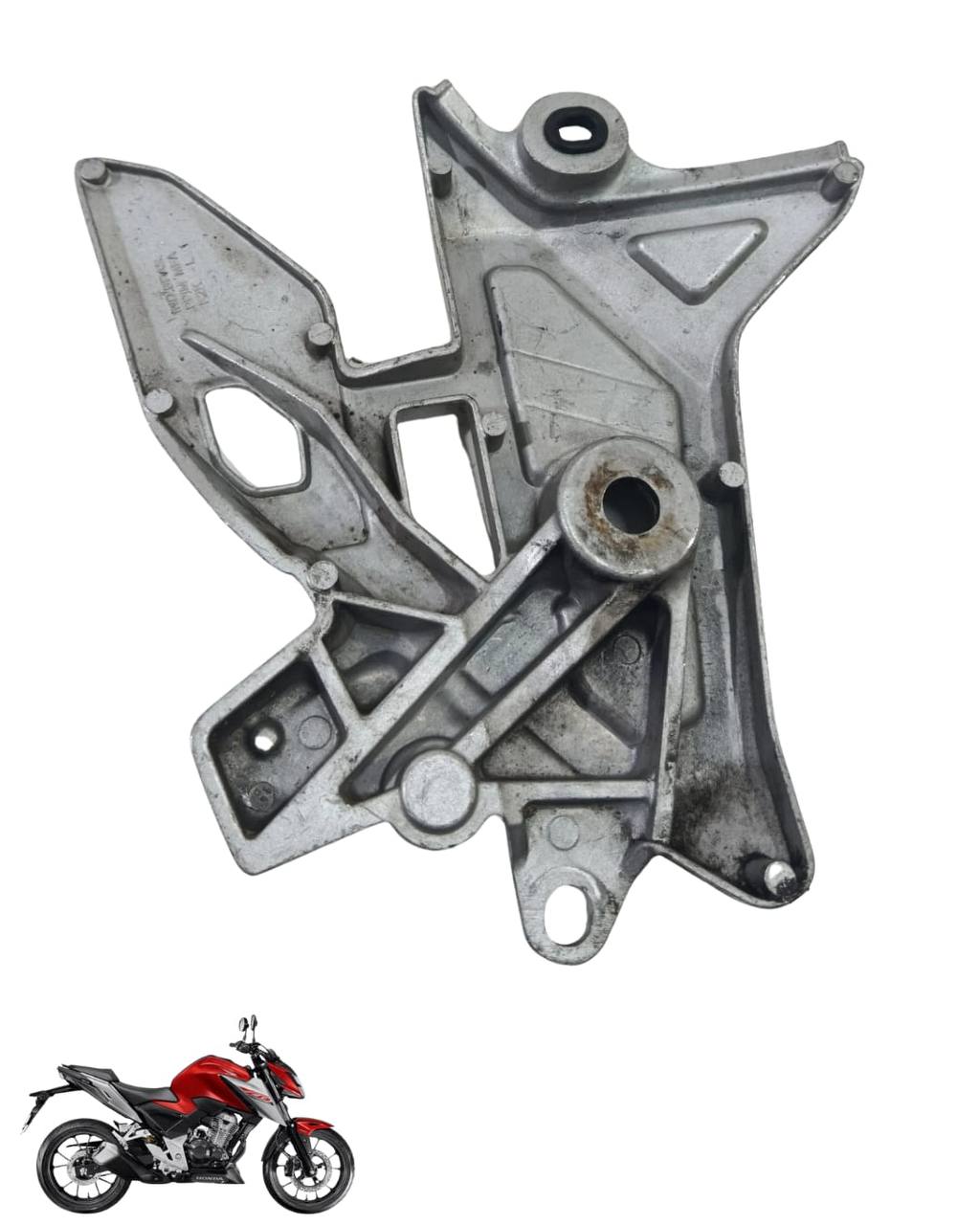 Suporte Pedaleira Bacalhau Cb Twister 300 2025 Esquerda 9097 2