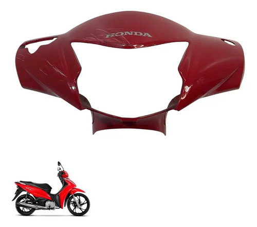 Carenagem Farol Honda Biz 125 2018 Vermelha  -3602 Vermelha