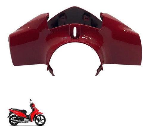 Carenagem Farol Honda Biz 125 2018 Vermelha  -3602 Vermelha 6