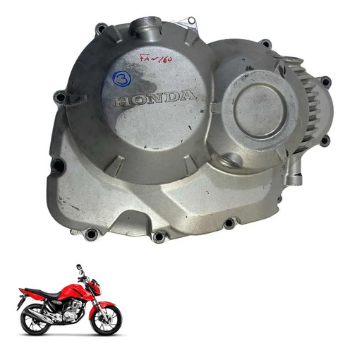 Tampa Embreagem Honda Cg 160 Original Cinza  -4391 Cinza