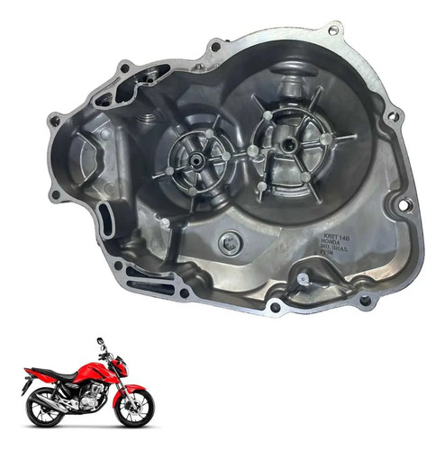 Tampa Embreagem Honda Cg 160 Original Cinza  -4391 Cinza 4