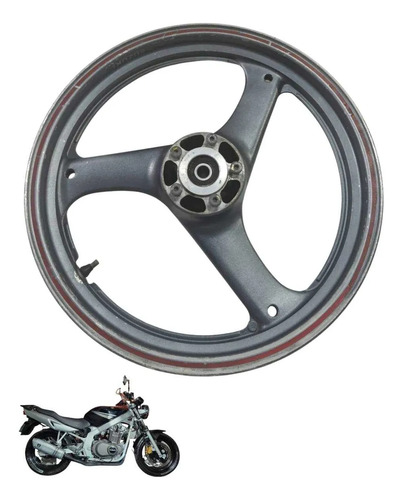 Roda Traseira Suzuki Gs 500 2003 8606 Preto 2