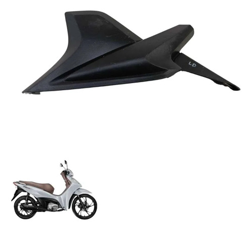 Tampa Lateral Direita Biz 125 2025 8451 Preto 2