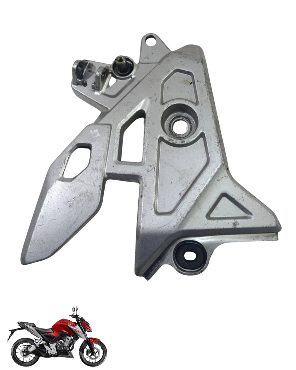 Suporte Pedaleira Bacalhau Cb Twister 300 2025 Esquerda 9098