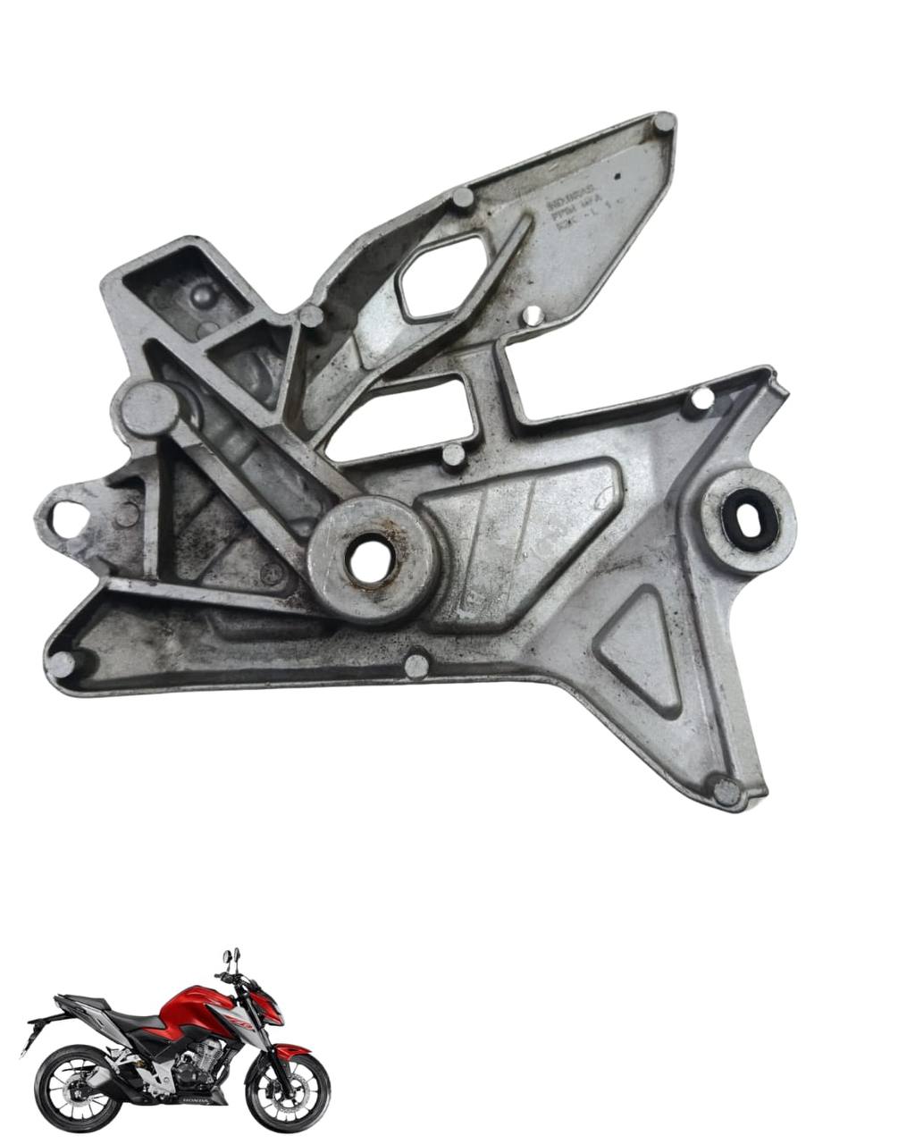 Suporte Pedaleira Bacalhau Cb Twister 300 2025 Esquerda 9098 2