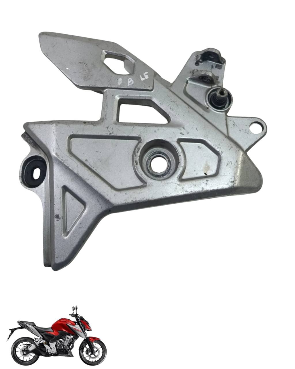 Suporte Pedaleira Bacalhau Cb Twister 300 2025 Esquerda 9098 4