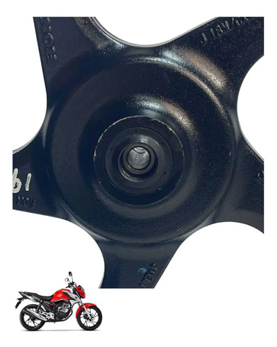 Roda Dianteira Cg 160 Original Preto   -4212 Preto 3