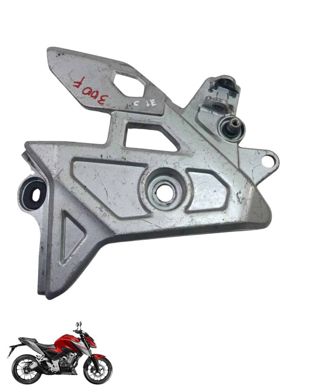 Suporte Pedaleira Bacalhau Cb Twister 300 2025 Esquerda 9099
