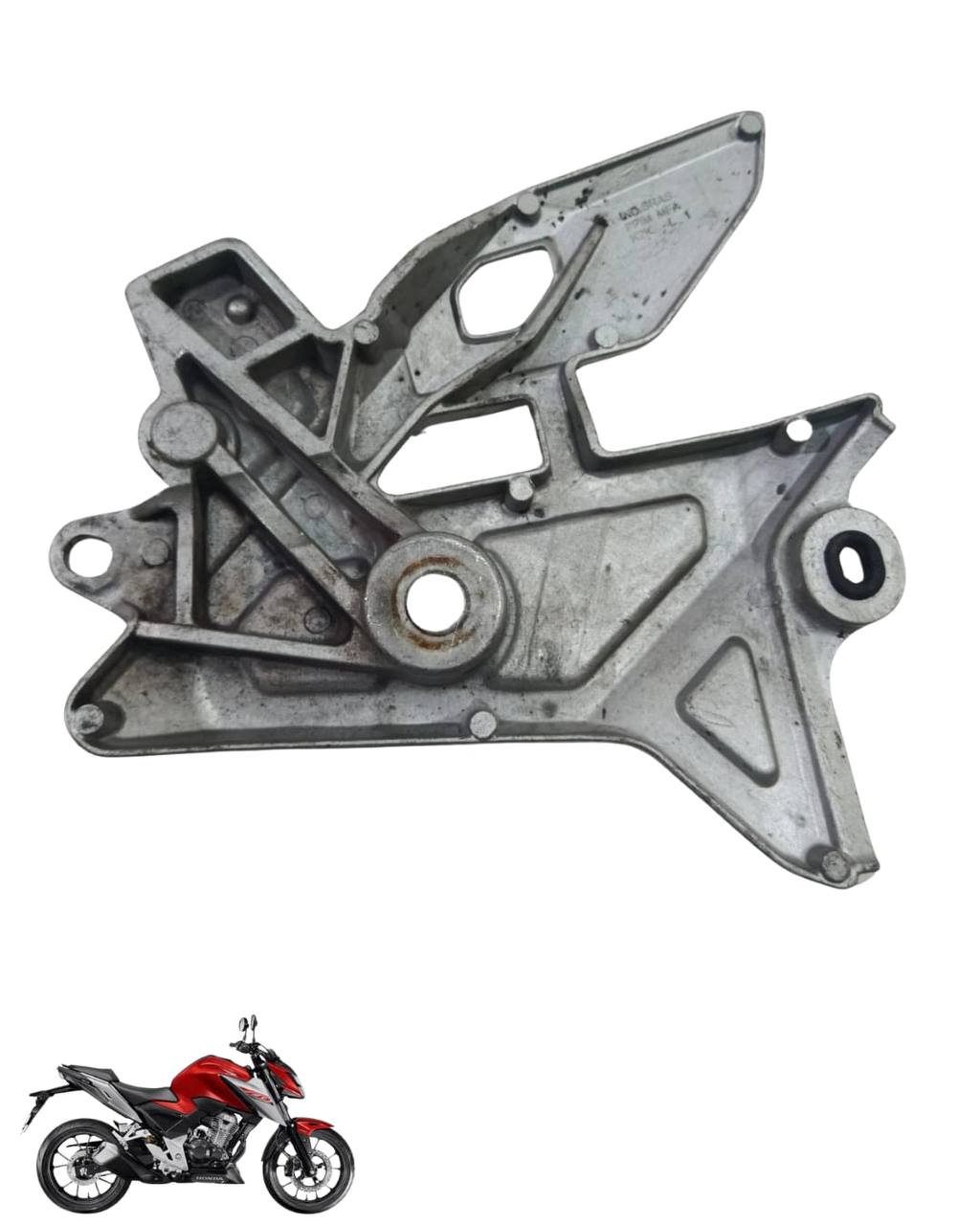 Suporte Pedaleira Bacalhau Cb Twister 300 2025 Esquerda 9099 2