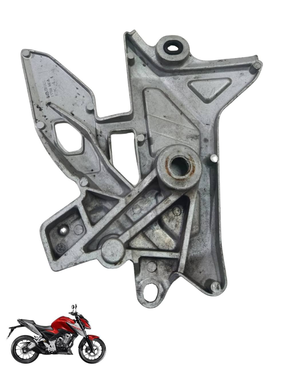 Suporte Pedaleira Bacalhau Cb Twister 300 2025 Esquerda 9099 3