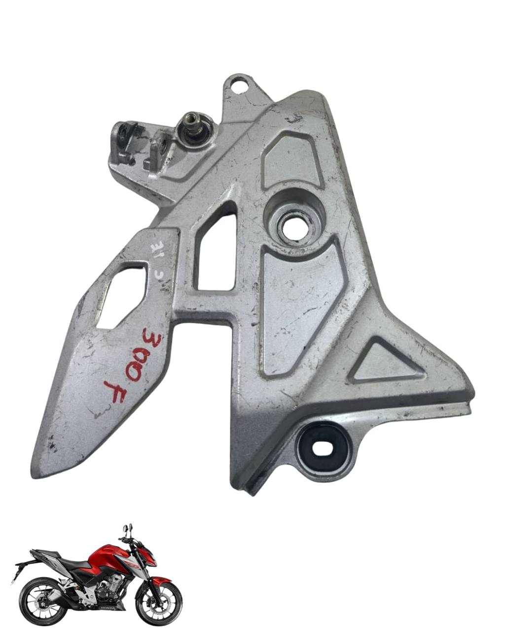 Suporte Pedaleira Bacalhau Cb Twister 300 2025 Esquerda 9099 4