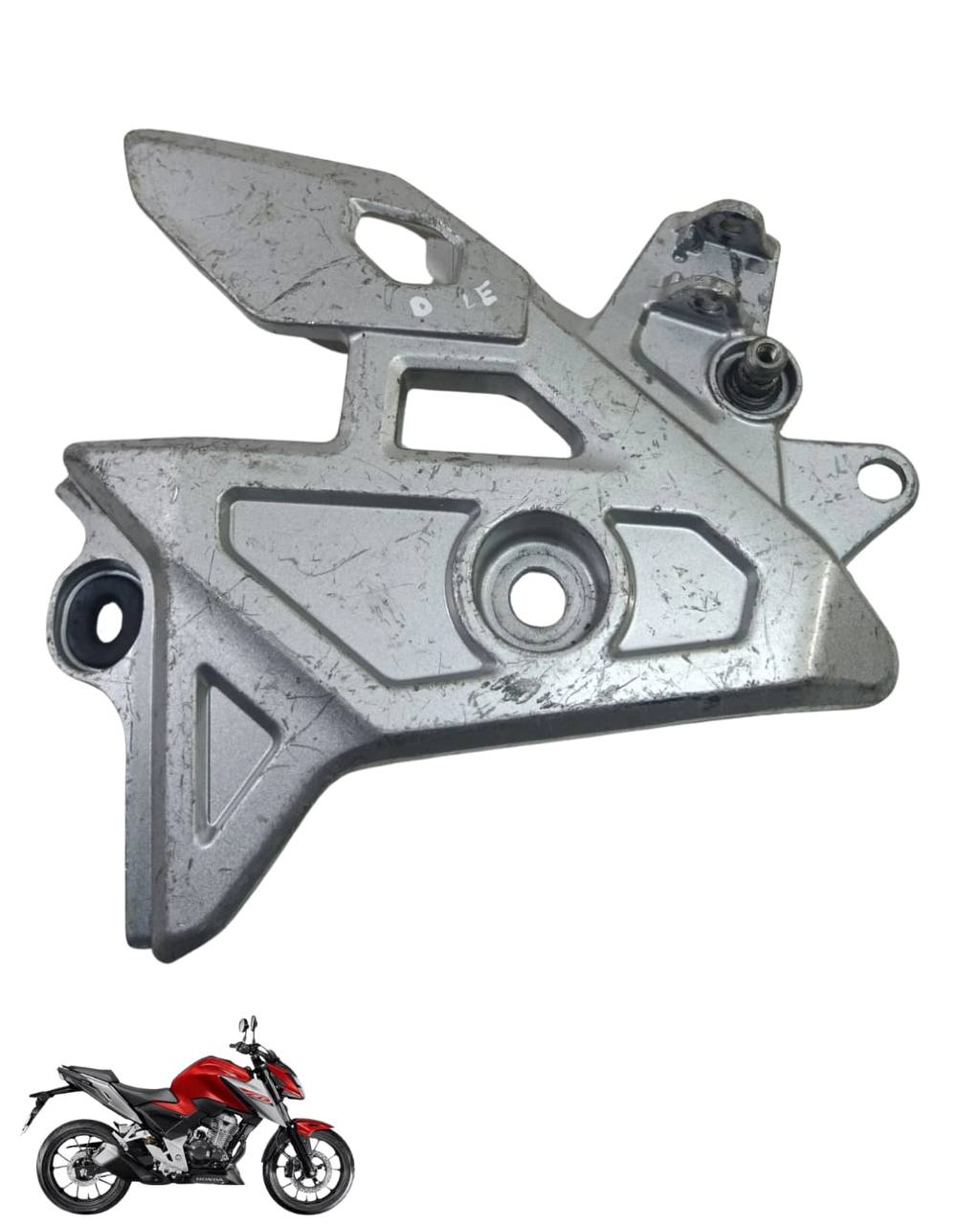 Suporte Pedaleira Bacalhau Cb Twister 300 2025 Esquerda 9100 4