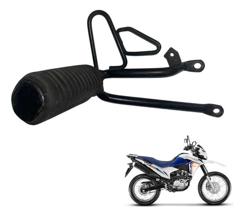 Suporte Pedaleira Traseira Bros 160 Par Original Usado - 619 Preto 2