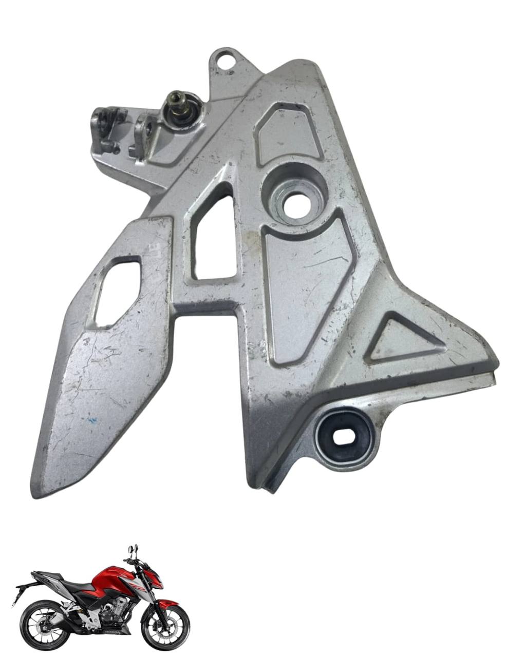Suporte Pedaleira Bacalhau Cb Twister 300 2025 Esquerda 9101 3