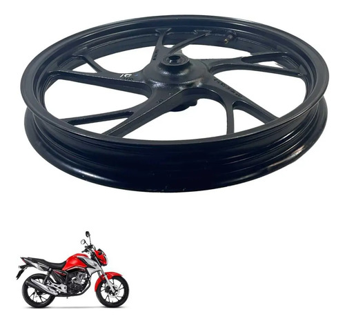 Roda Dianteira Honda Cg 160 Original Preta -4214 10