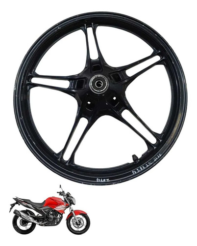 Roda Dianteira Yamaha Fazer 250 2015 7380 Preto