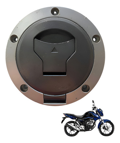 Tampa Do Tanque Cg 160 Cb 250 Sem Chave Prata