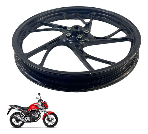 Roda Dianteira Honda Cg 160 Original Preta -4150 4