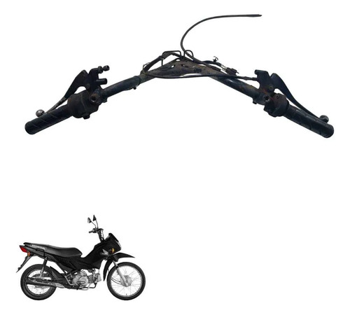 Guidão Honda Pop 100 2007 2012 5906 Original 4