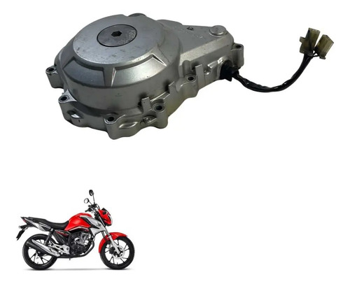 Tampa Estator Honda Cg 160 Fan Titan Cargo Start -3267 Prata 3