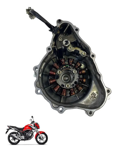 Tampa Estator Honda Cg 160 Fan Titan Cargo Start -3267 Prata 5