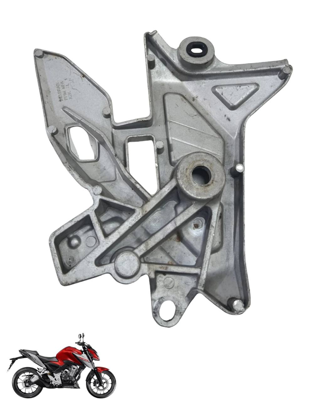 Suporte Pedaleira Bacalhau Cb Twister 300 2025 Esquerda 9103 2