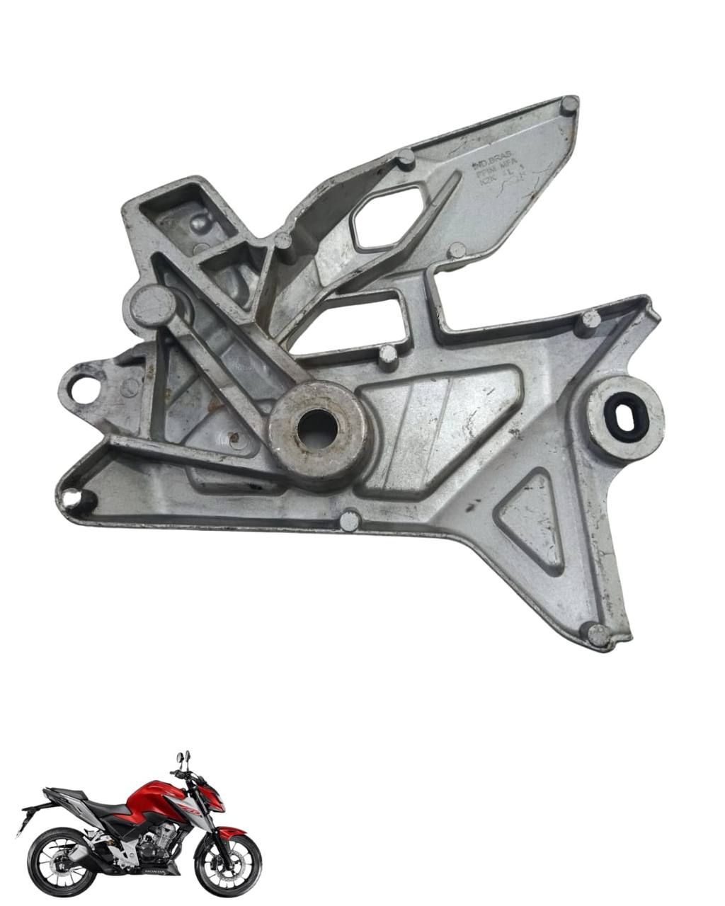 Suporte Pedaleira Bacalhau Cb Twister 300 2025 Esquerda 9103 3