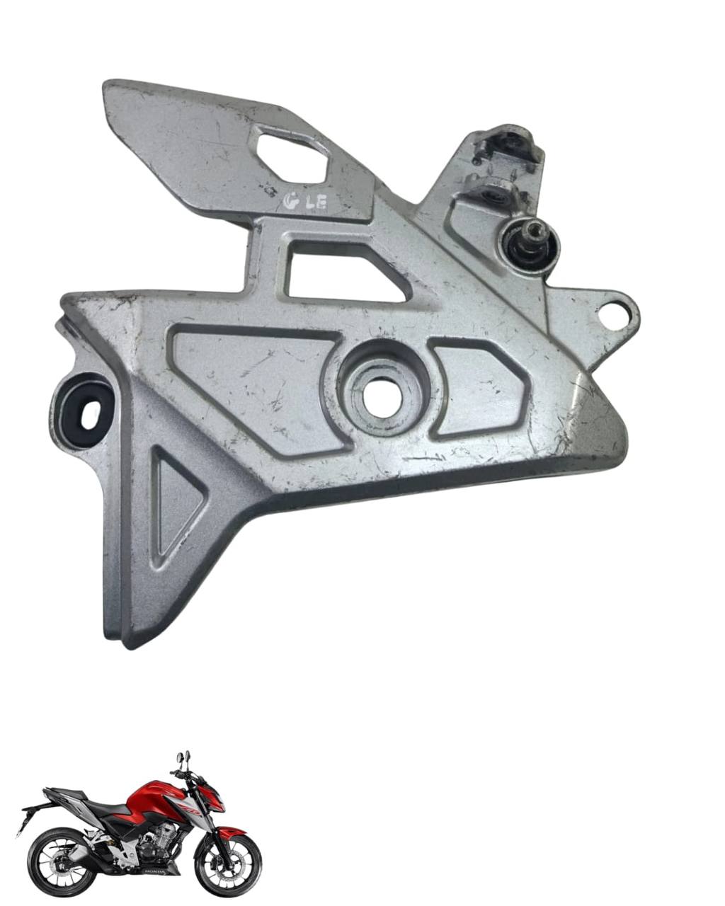 Suporte Pedaleira Bacalhau Cb Twister 300 2025 Esquerda 9103 4
