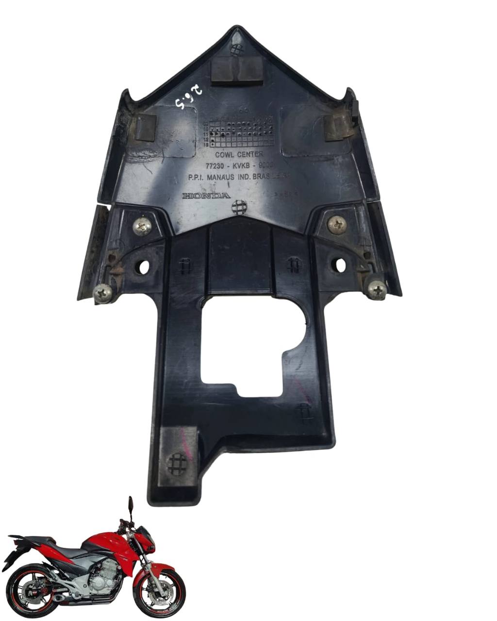 Carenagem Rabeta Central Cb300 2009/2015 9675 4