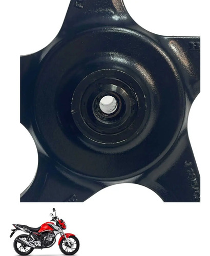 Roda Dianteira Honda Cg 160 Original Preto -4215 8