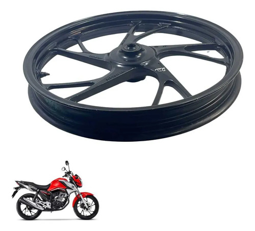 Roda Dianteira Honda Cg 160 Original Preto -4215 10