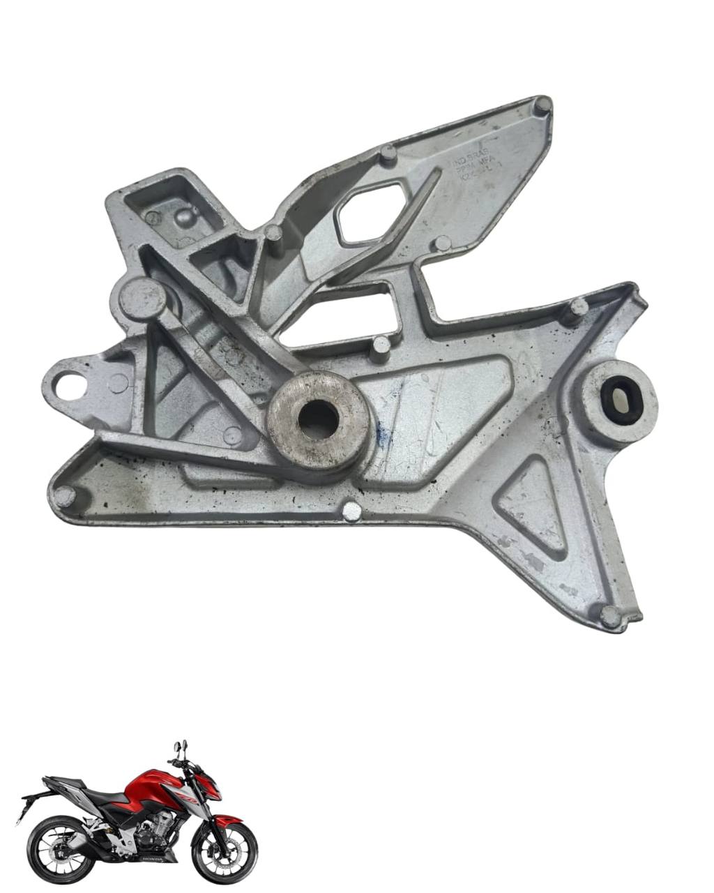 Suporte Pedaleira Bacalhau Cb Twister 300 2025 Esquerda 9104 2