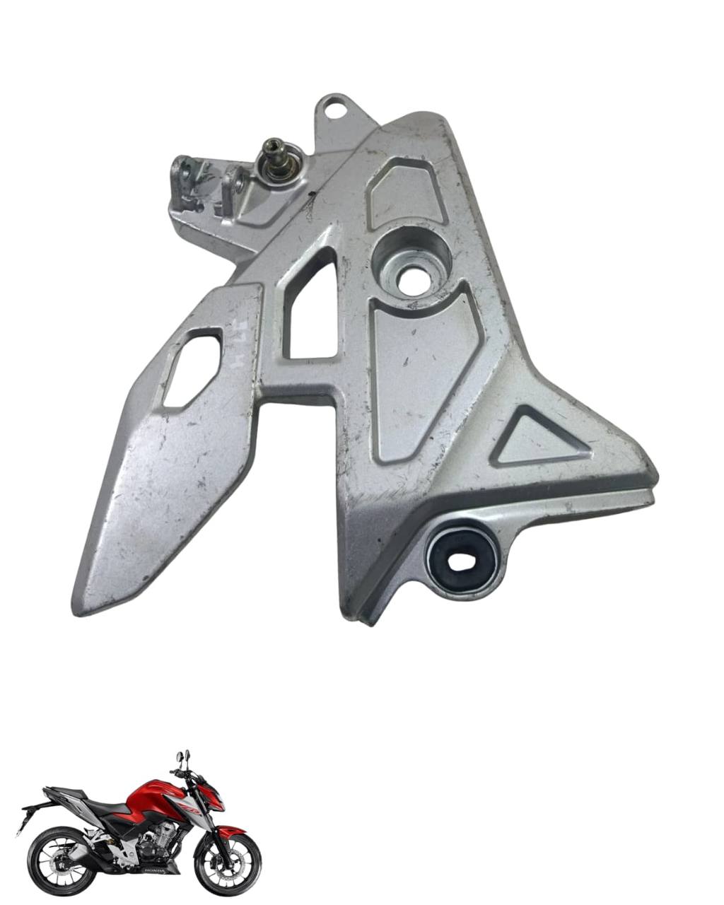 Suporte Pedaleira Bacalhau Cb Twister 300 2025 Esquerda 9104 4