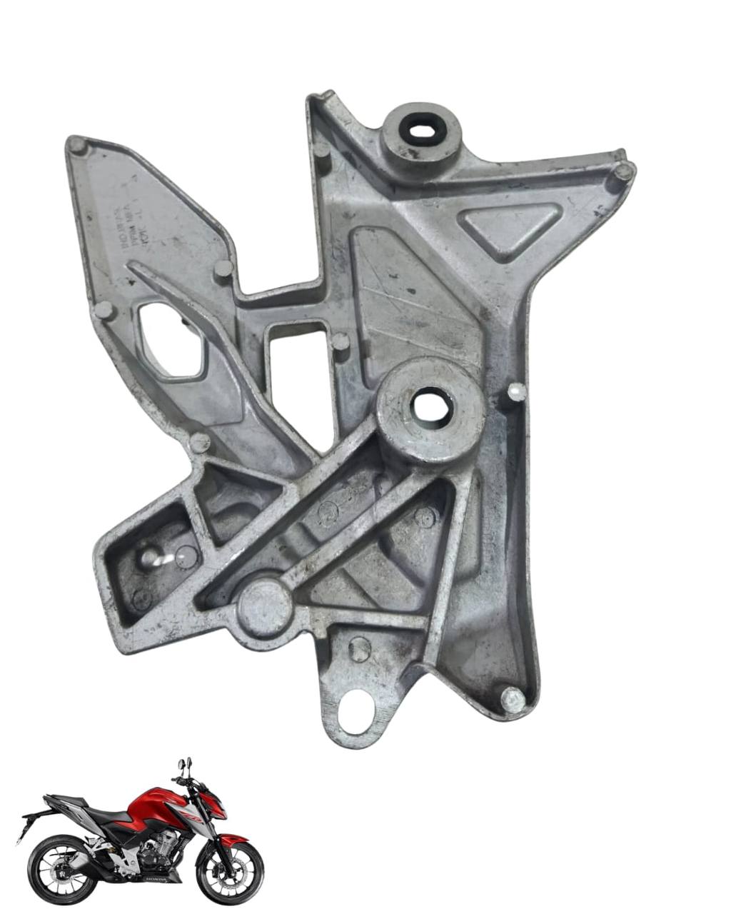 Suporte Pedaleira Bacalhau Cb Twister 300 2025 Esquerda 9105 2