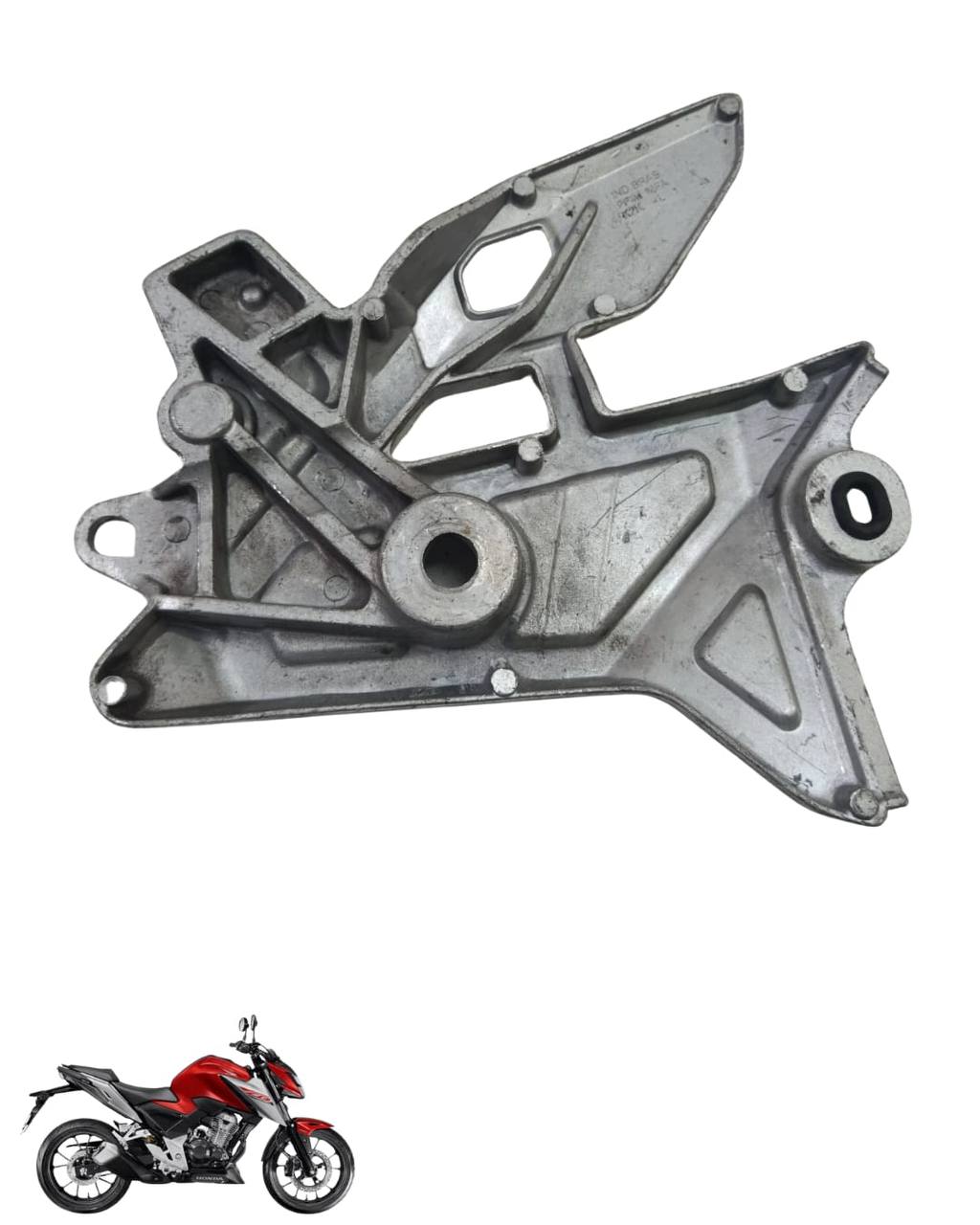 Suporte Pedaleira Bacalhau Cb Twister 300 2025 Esquerda 9105 3