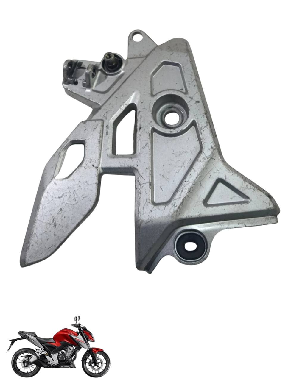 Suporte Pedaleira Bacalhau Cb Twister 300 2025 Esquerda 9105 4
